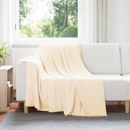 Coperte da Pile 6 pcs Crema 200 x 150 cm Panno
