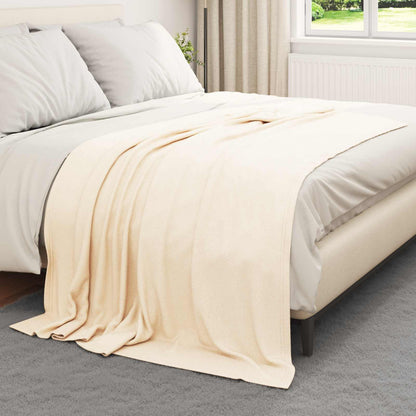 Coperte da Pile 6 pcs Crema 200 x 150 cm Panno
