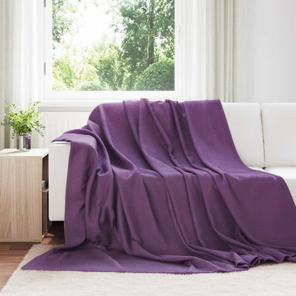 Coperte da Pile 6 pcs Viola 240 x 220 cm Panno