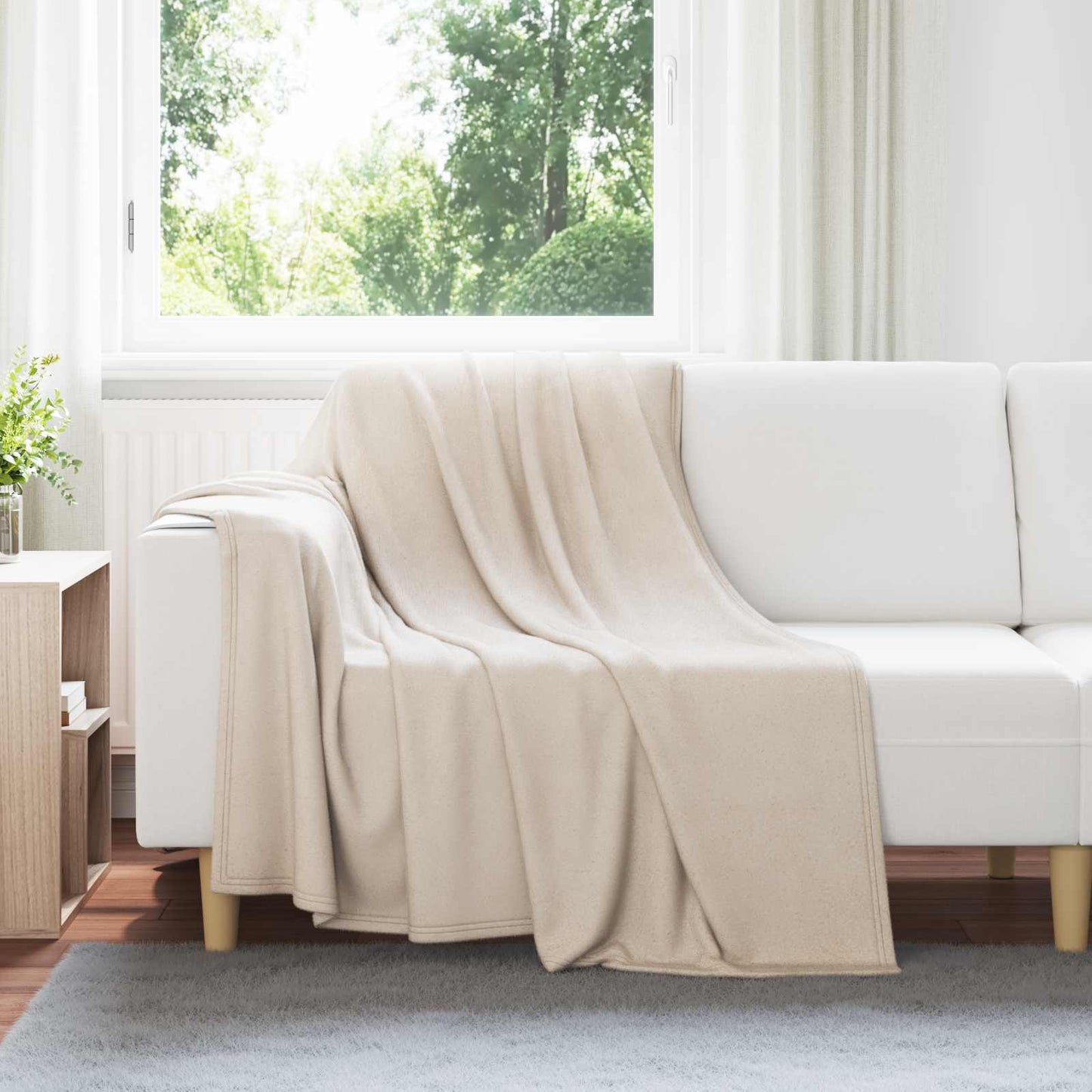 Coperte da Pile 24 pcs Beige 200 x 150 cm Panno
