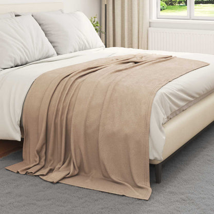 Coperte da Pile 24 pcs Cammello 200 x 150 cm Panno | homemem39