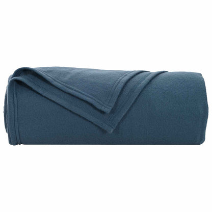 Coperte da Pile 24 pcs Blu navy 170 x 130 cm Panno