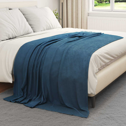 Coperte da Pile 24 pcs Blu navy 200 x 150 cm Panno