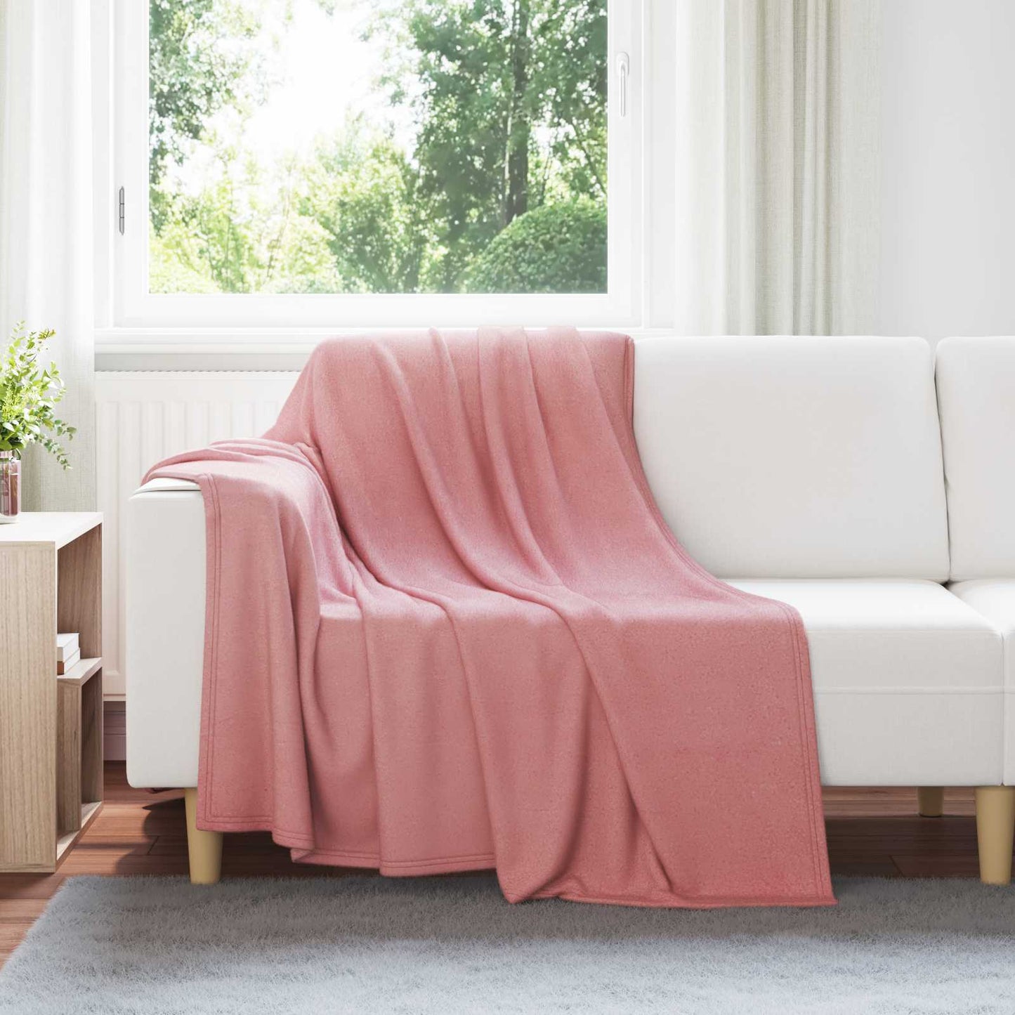Coperte da Pile 24 pcs Rosa 200 x 150 cm Panno