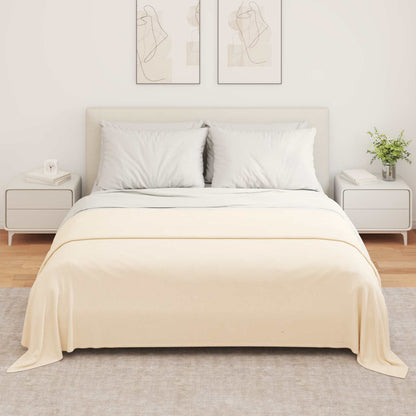 Coperta Crema 280 x 210 cm Panno