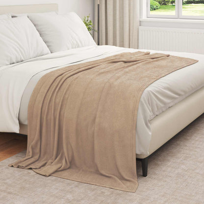 Coperta Cammello 210 x 140 cm Panno