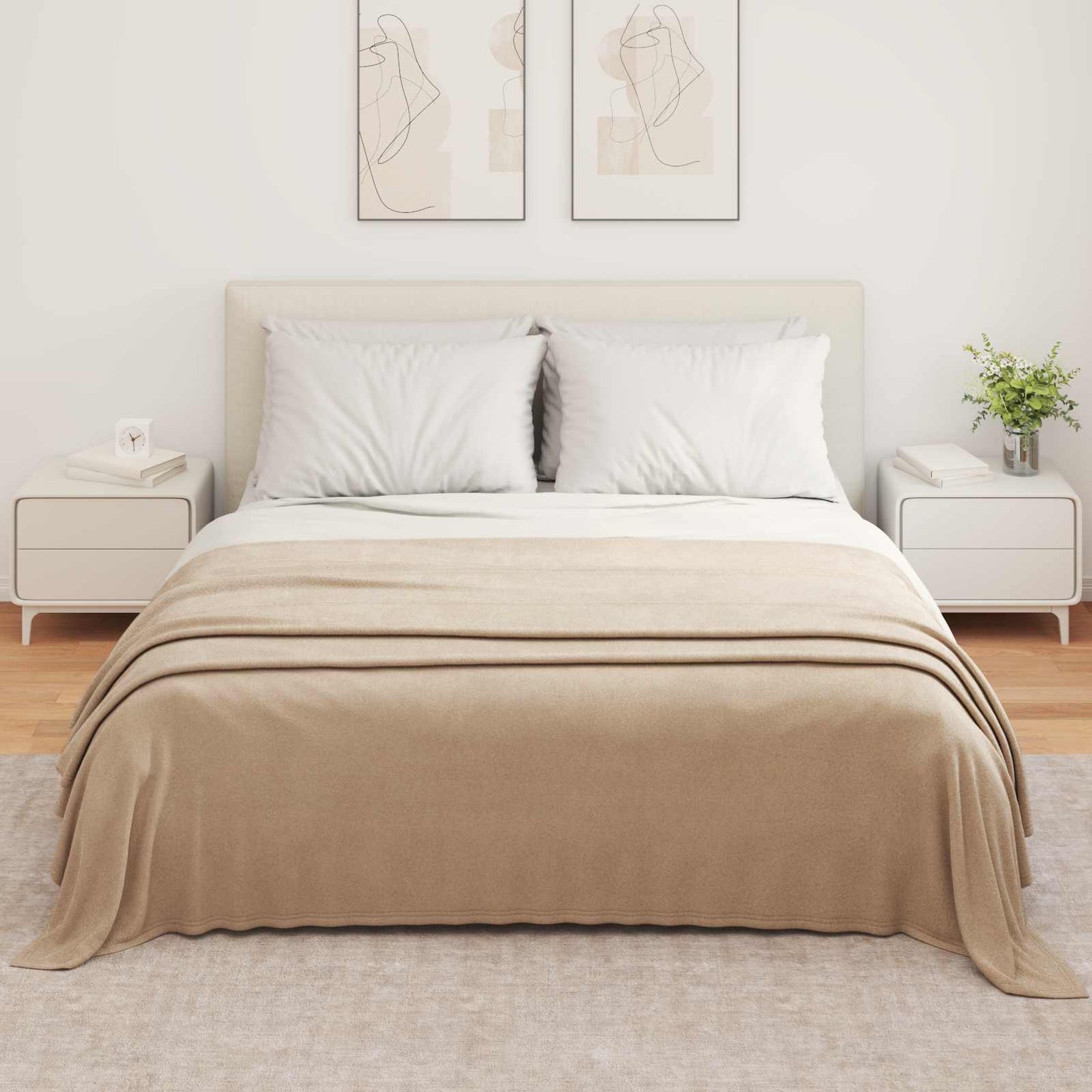 Coperta Cammello 350 x 270 cm Panno | homemem39