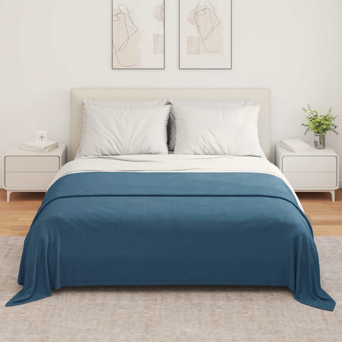 Coperta Blu navy 280 x 210 cm Panno