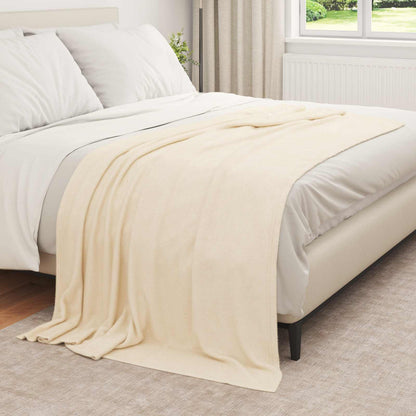 Coperte da Pile 6 pcs Crema 210 x 140 cm Panno