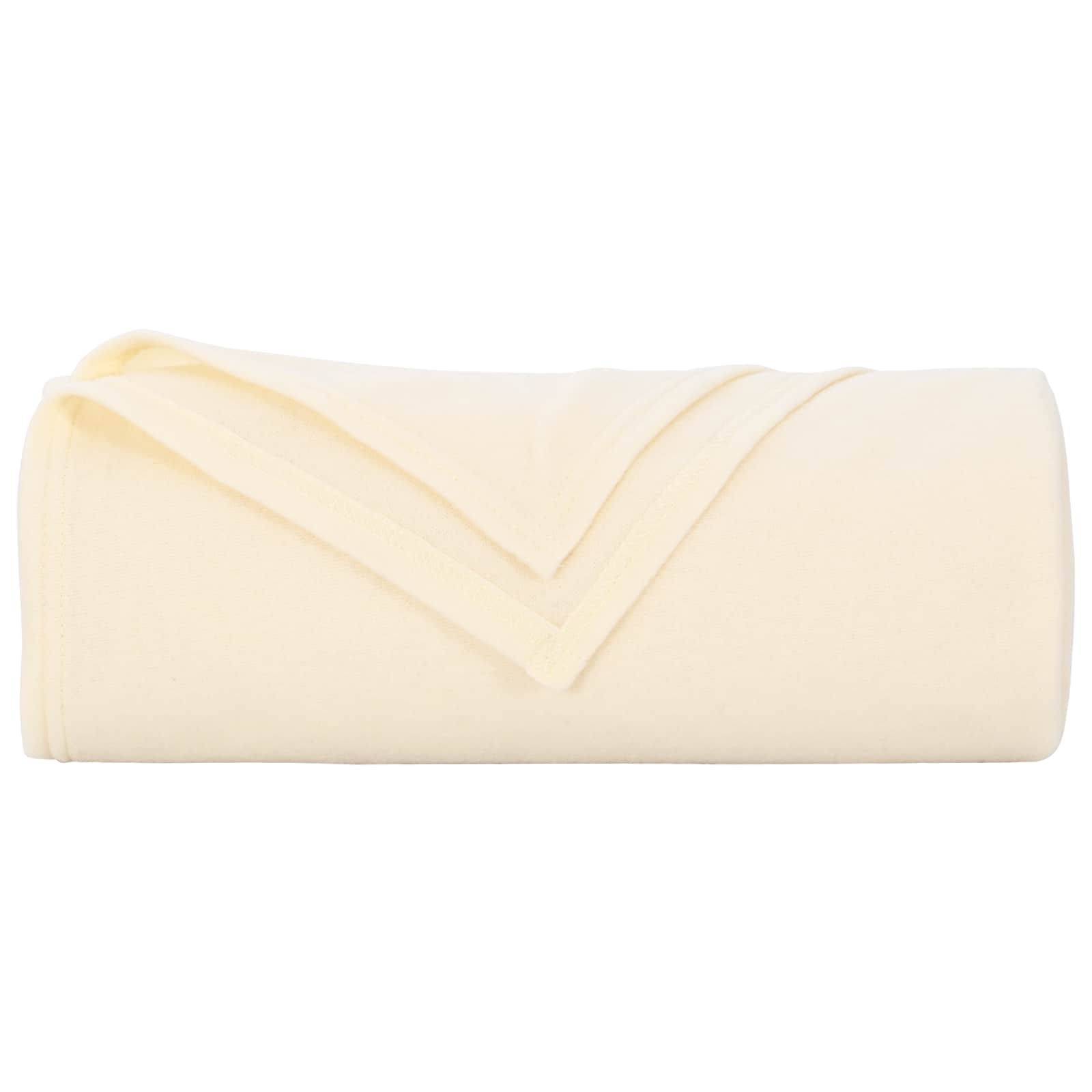 Coperte da Pile 6 pcs Crema 280 x 210 cm Panno | homemem39