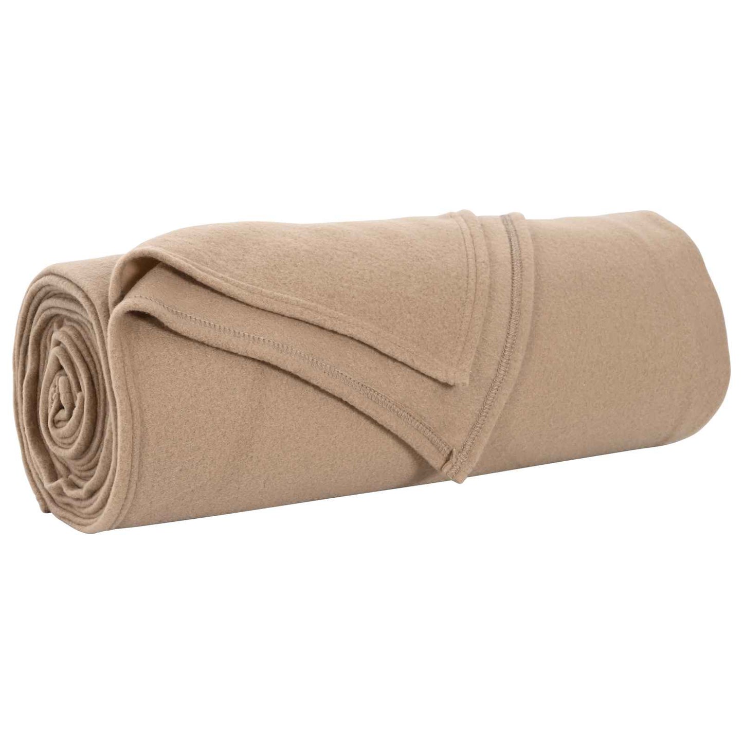 Coperte da Pile 6 pcs Cammello 280 x 210 cm Panno