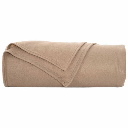 Coperte da Pile 6 pcs Cammello 280 x 210 cm Panno | homemem39