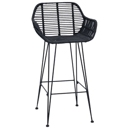 Sedia da Bar 2 pcs 55 x 52 x 92 cm Rattan e Ferro