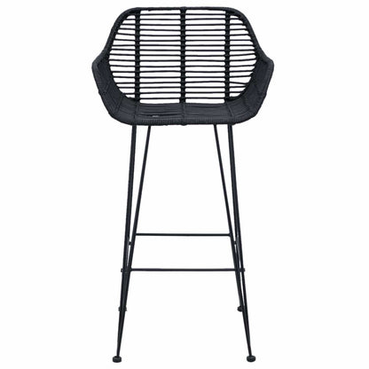 Sedia da Bar 2 pcs 55 x 52 x 92 cm Rattan e Ferro
