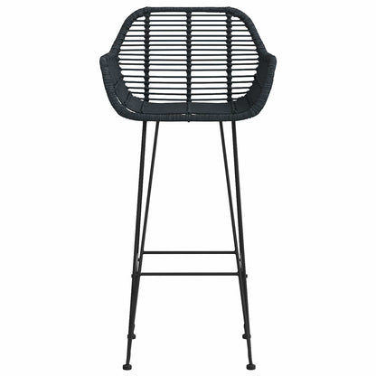 Sedia da Bar 2 pcs 55 x 52 x 105 cm Rattan e Ferro
