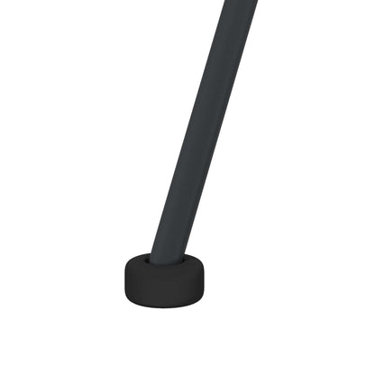 Sedia da pranzo 2 pcs Nero 49 x 51 x 81 cm Rattan e Ferro