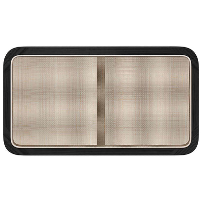 Testiera con testiera Nero 100 x 55 x 3 cm Rattan