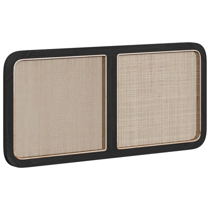 Testiera con testiera Nero 120 x 55 x 3 cm Rattan