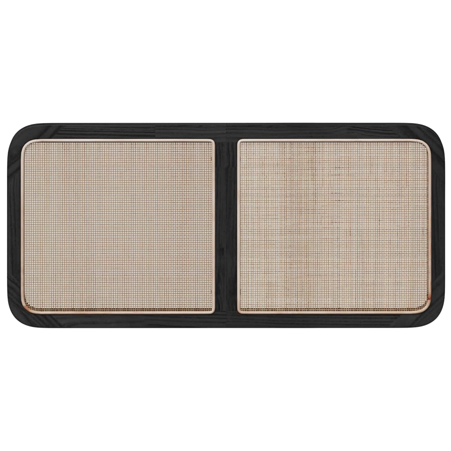 Testiera con testiera Nero 120 x 55 x 3 cm Rattan