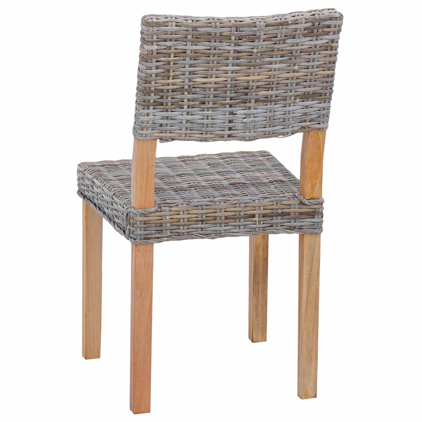 Sedia da pranzo 2 pcs Rattan Kubu Grigio Kubu 46 x 55 x 84 cm | homemem39