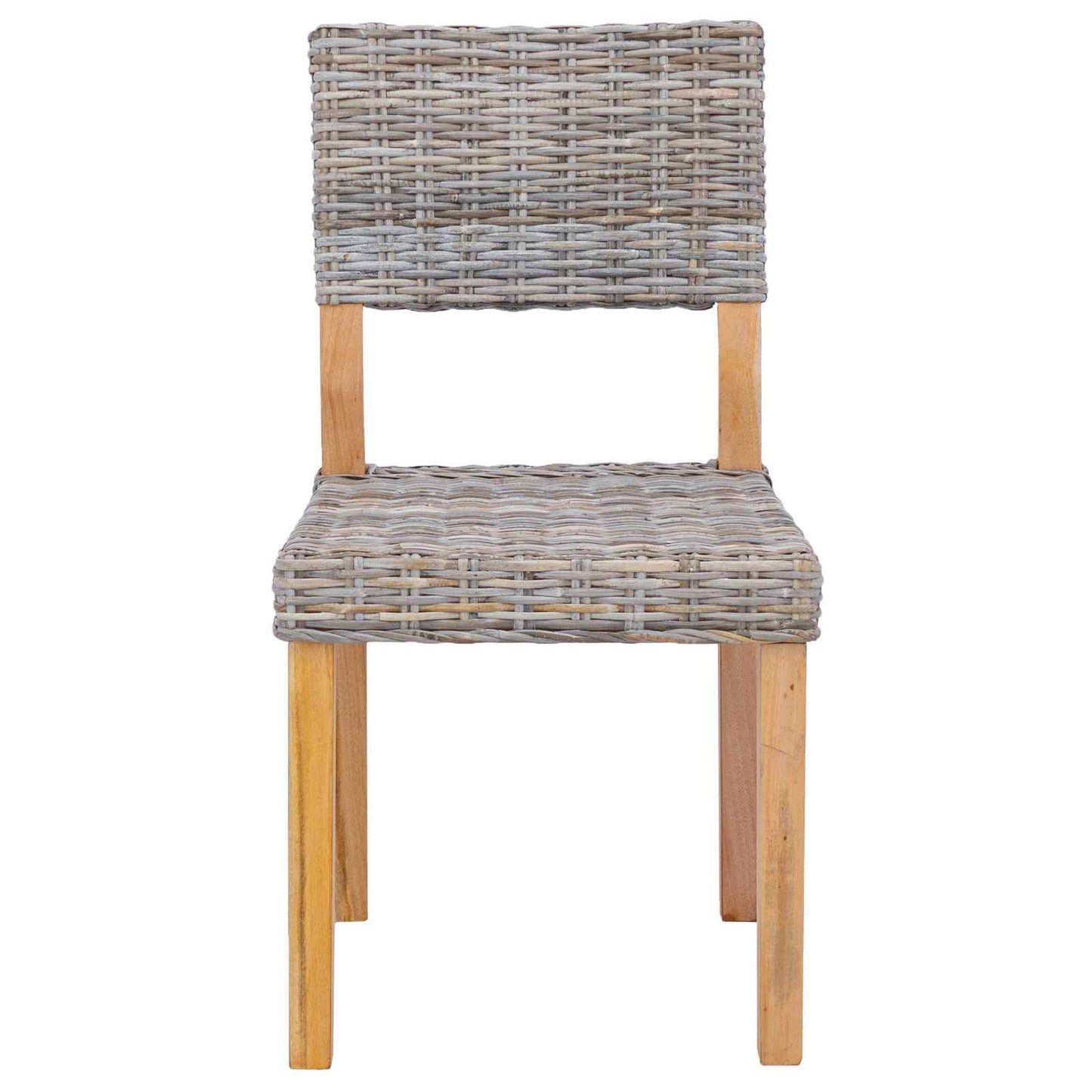 Sedia da pranzo 2 pcs Rattan Kubu Grigio Kubu 46 x 55 x 84 cm | homemem39