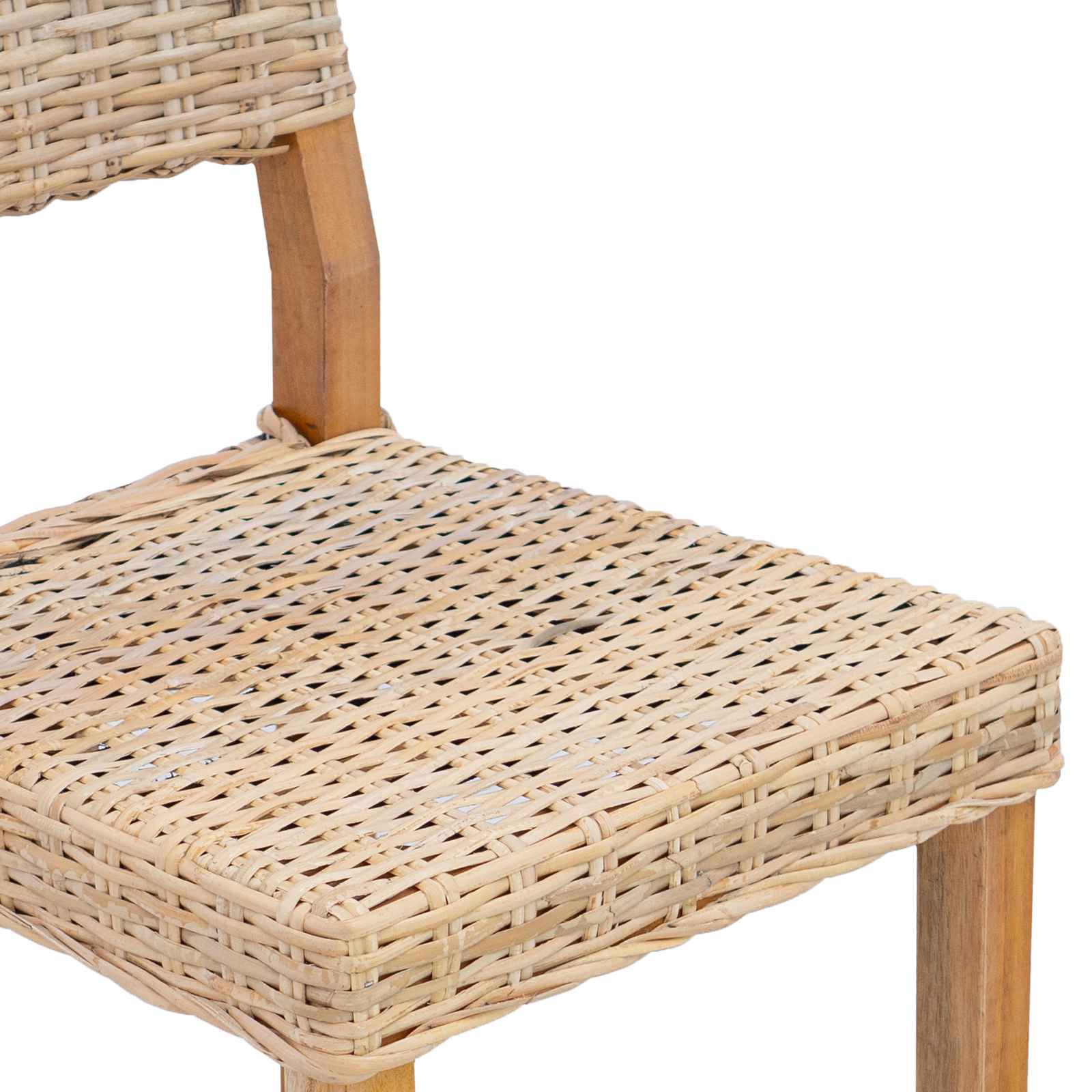 Sedia da pranzo 2 pcs Rattan Kubu Naturale 46 x 55 x 84 cm | homemem39
