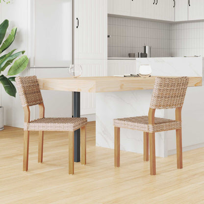 Sedia da pranzo 2 pcs Rattan Kubu Naturale 46 x 55 x 84 cm | homemem39