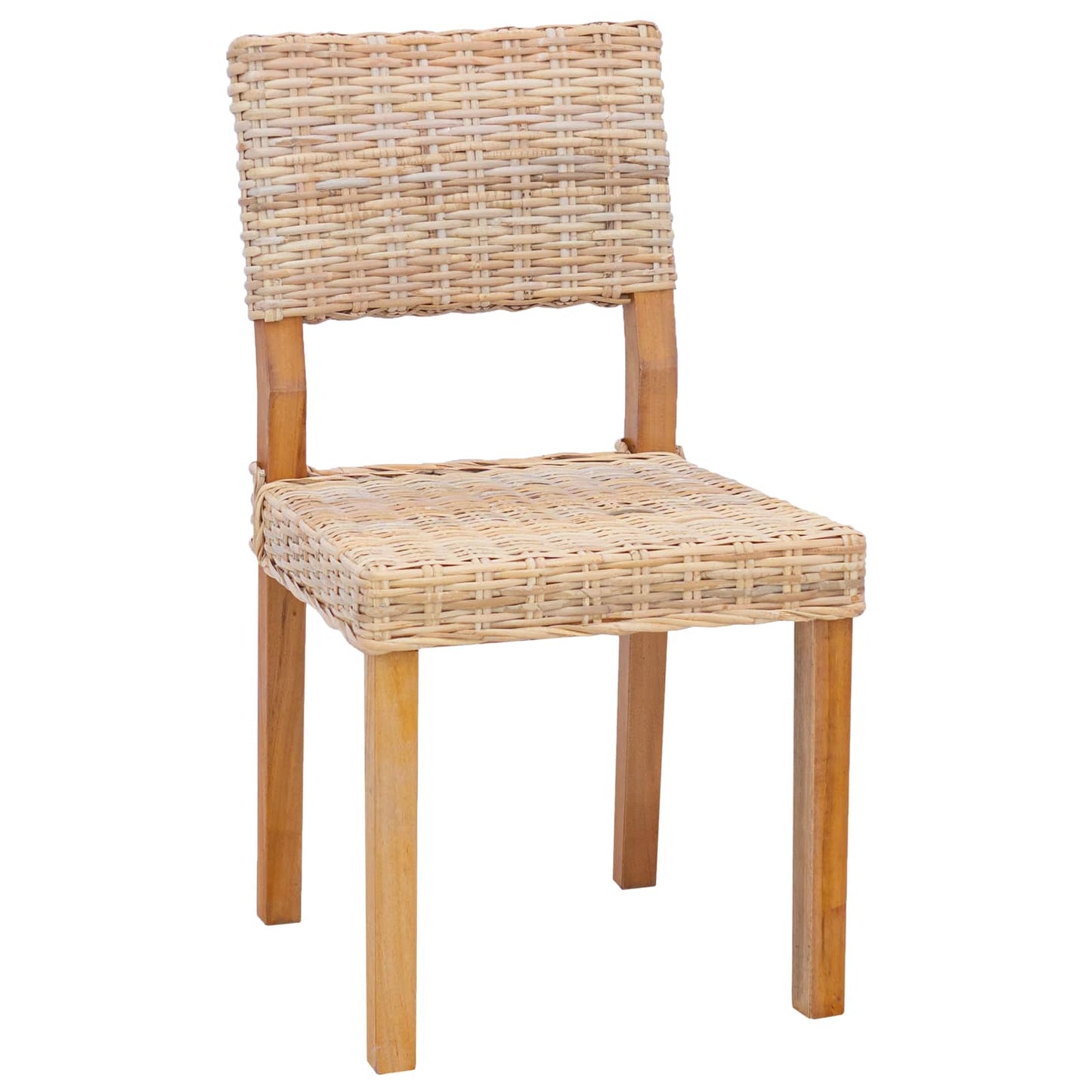 Sedia da pranzo 2 pcs Rattan Kubu Naturale 46 x 55 x 84 cm | homemem39