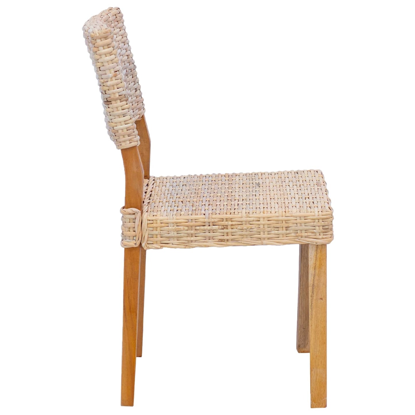 Sedia da pranzo 2 pcs Rattan Kubu Naturale 46 x 55 x 84 cm | homemem39