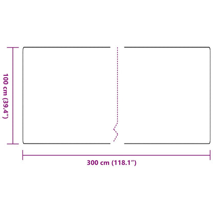 Runner in Moquette Antracite 100 x 300 cm 100% Polipropilene
