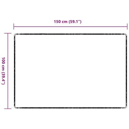 Runner in Moquette Grigio scuro 100 x 150 cm 100% Polipropilene