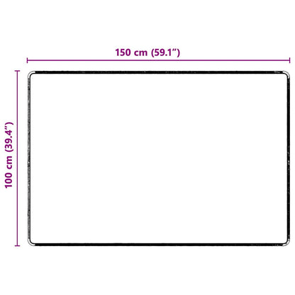 Runner in Moquette Grigio 100 x 150 cm 100% Polipropilene Tuft