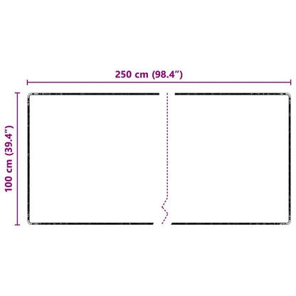 Runner in Moquette Grigio 100 x 250 cm 100% Polipropilene Tuft