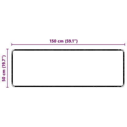 Runner in Moquette Nero 50 x 150 cm 100% Polipropilene Tuft