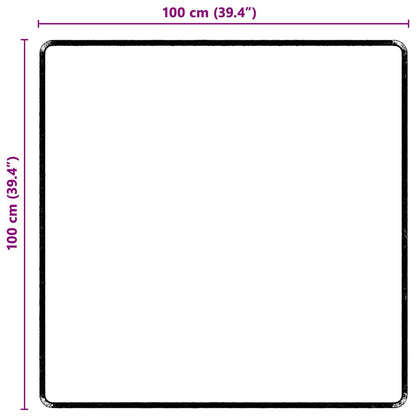 Runner in Moquette Nero 100 x 100 cm 100% Polipropilene Tuft