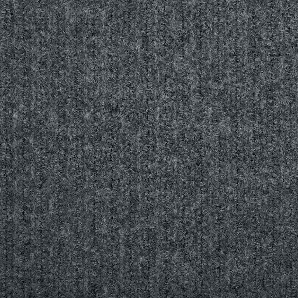 Runner in Moquette Grigio 80 x 150 cm Tessuto