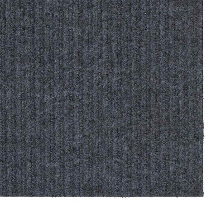 Runner in Moquette Grigio 80 x 200 cm Tessuto