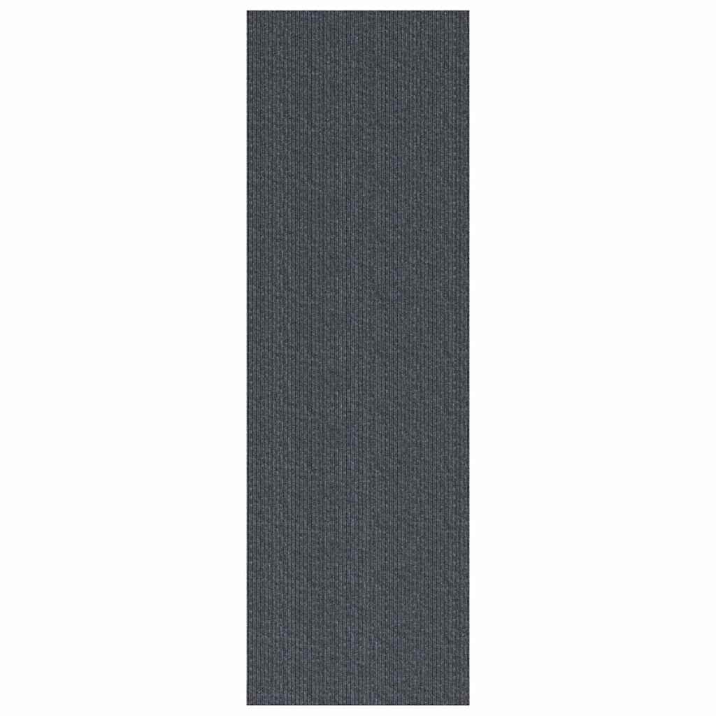 Runner in Moquette Grigio 80 x 250 cm Tessuto