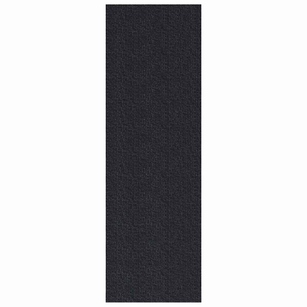 Runner in Moquette Antracite 80 x 500 cm Tessuto