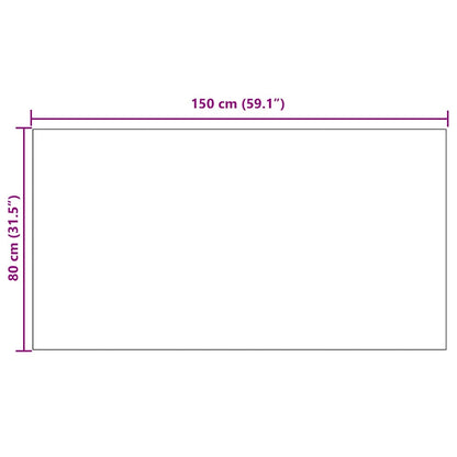 Runner in Moquette Grigio chiaro 80 x 150 cm Tessuto