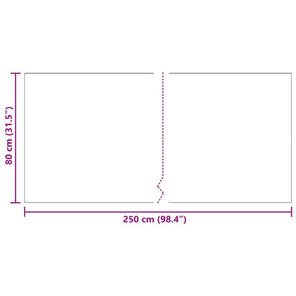 Runner in Moquette Grigio chiaro 80 x 250 cm Tessuto
