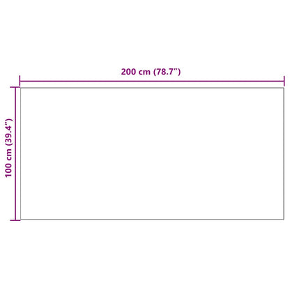 Runner in Moquette Grigio chiaro 100 x 200 cm Tessuto