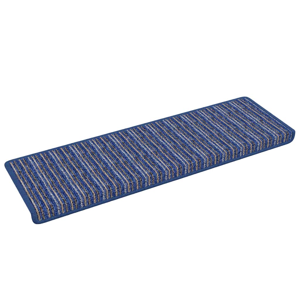 Tappetini per scale autoadesivi 15 pcs Blu 65 x 21 x 4 cm | homemem39