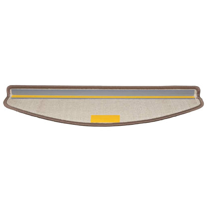 Tappetini per scale autoadesivi 15 pcs Marrone 65 x 21 x 4 cm | homemem39