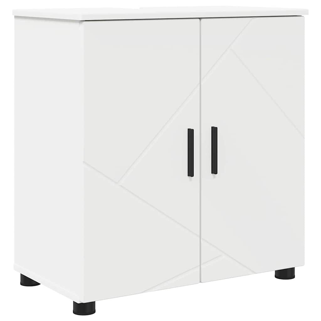 Set di mobili per il bagno Montaggio a parete 2 pcs Bianco | homemem39