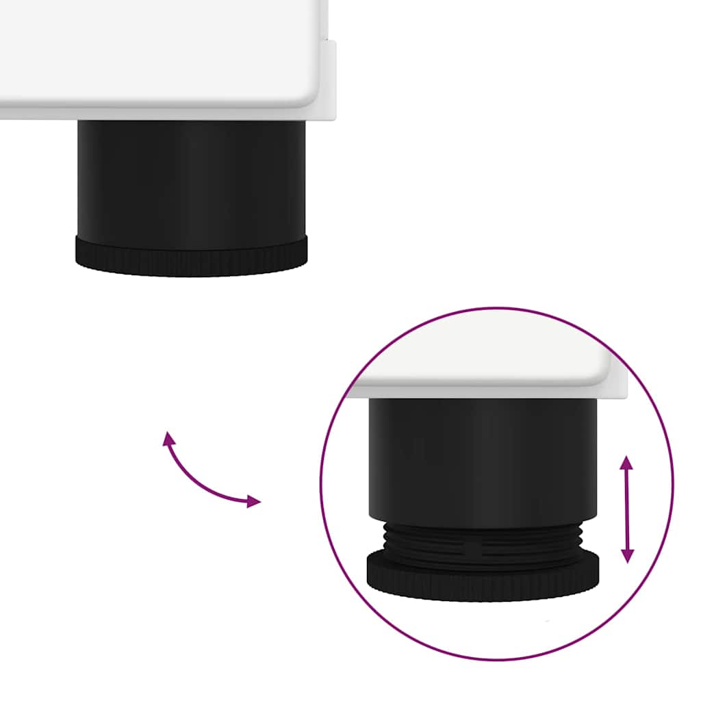 Set di mobili per il bagno Montaggio a parete 2 pcs Bianco