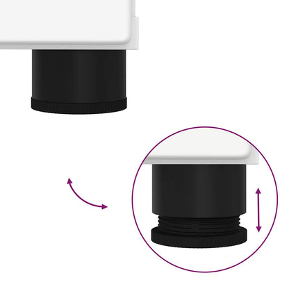Set di mobili per il bagno Montaggio a parete 2 pcs Bianco