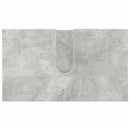 Set di mobili per il bagno con porta 2 pcs Grigio cemento | homemem39
