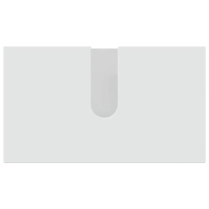 Set di mobili per il bagno con porta 2 pcs Bianco Lucido | homemem39
