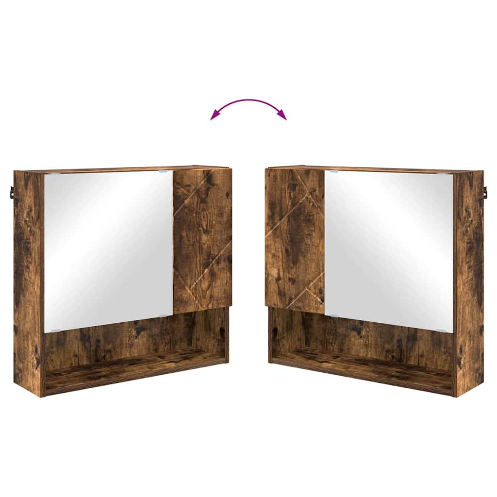 Set di mobili per il bagno 2 pz Rovere fumé 61 x 35 x 64 cm | homemem39